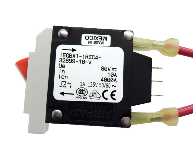 AIRPAX 10A 250V Breaker Switch And Cable Model IEGBX1-1REC4-32899-10-V