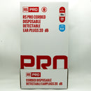 Pack of 200 RS Pro 9185706 E0100 Blue Corded Disposable Detectable Ear-Plugs