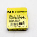 4 Pack of Eaton Bussman MDA-V-3-R 3A 250V Slow Blow Ceramic Fuse's