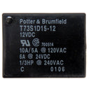 Potter & Brumfield 12VDC 10A SPST Power Relay T73S1D15-12