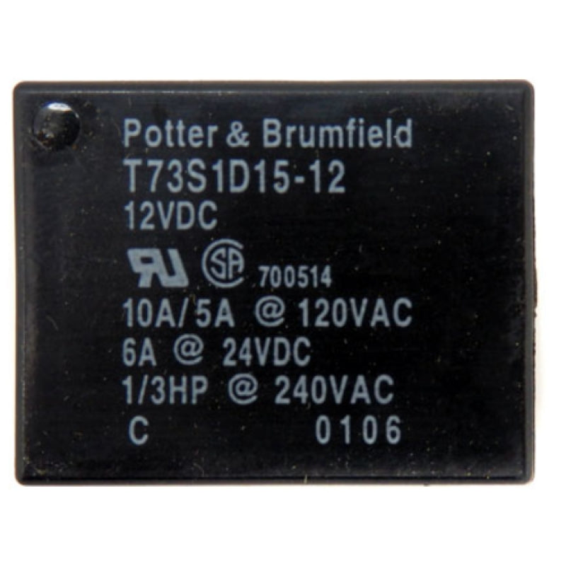 Potter & Brumfield 12VDC 10A SPST Power Relay T73S1D15-12