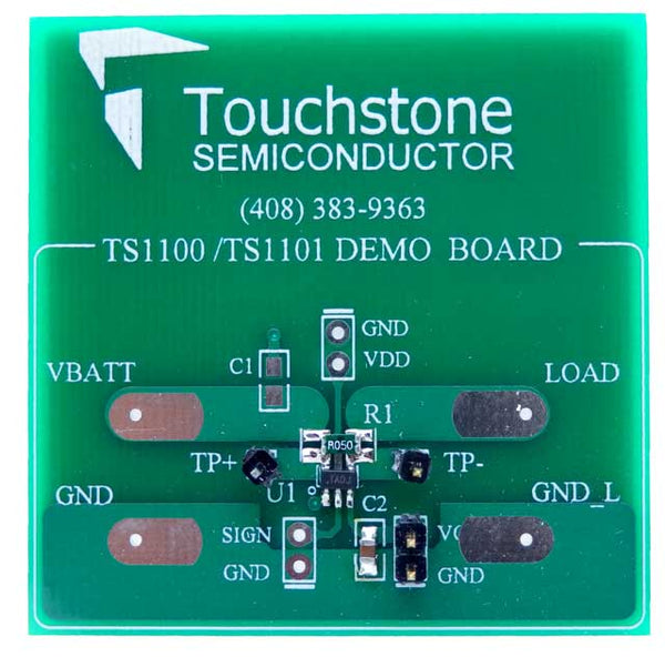 Touchstone Semiconductor TS1100-25DB Current-Sense Amplifier Demo Board