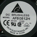 Delta 3000 RPM .24A 80mm 12V DC Brushless Fan AFB0812H