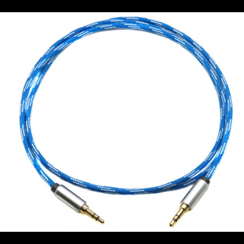 MediaBridge 4 ft Tangle-Resistant 3.5mm Male to Male Audio Cable MPC-35-4TBL/WH