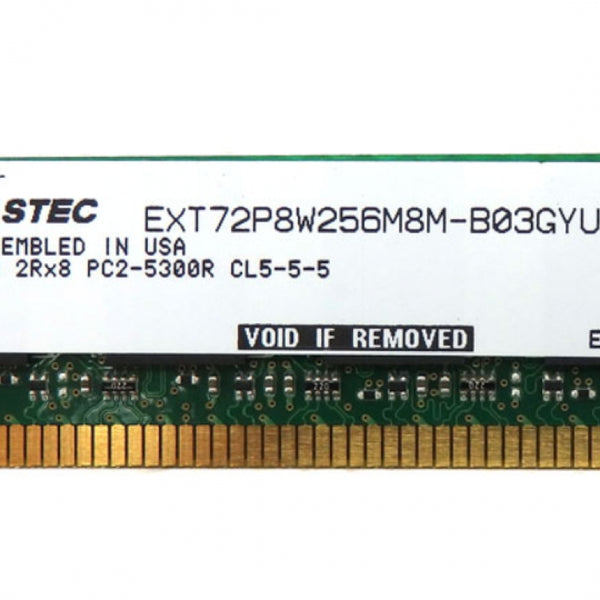 STEC 2GB PC2-5300R CL5-5-5 2Rx8 Server Memory Module EXT72P8W256M8M-B03GYU