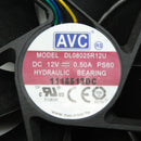 AVC 12VDC 0.50A 4-Wire 4-Pin 80x80x25mm PWM Chassis Cooling Fan DL08025R12U