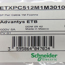 Schneider Electric 1M Advantys ETB 5-Pin Power Cable ETXPC512M1M3010