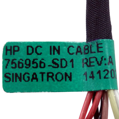HP 756956-SD1 Pavilion Laptop DC Power Jack and Harness