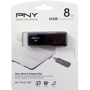 PNY Attache 8GB USB 2.0 Flash Drive P-FD8GBATT03-GE