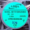 ADDA AB17012MX250B00 DC12V 0.50A Cooling Fan Assembly 46NZCFATP00