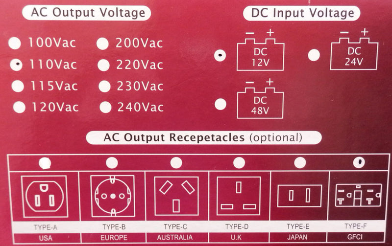 Mean Well 1500W True Sine Wave DC-AC Inverter with Solar Charger TN-1500-112F