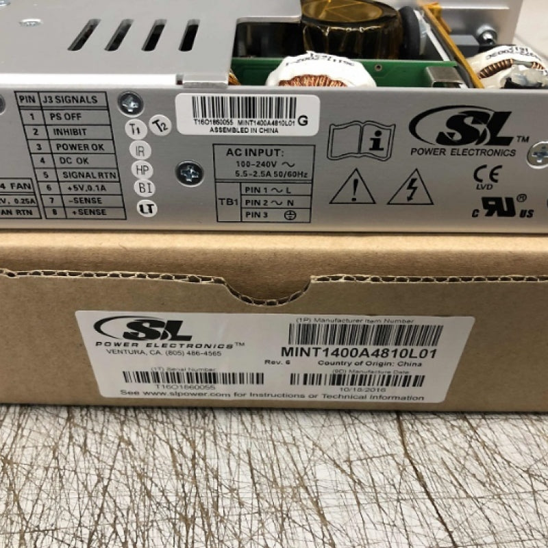 SL Power Electronics 48V 6.3A 400W 15-Pin AC/DC Power Supply MINT1400A4810L01