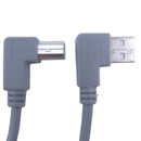 L-Com 3.0M Right Angle Male A to Male B USB 2.0 Cable CA90LA-90LB-3M
