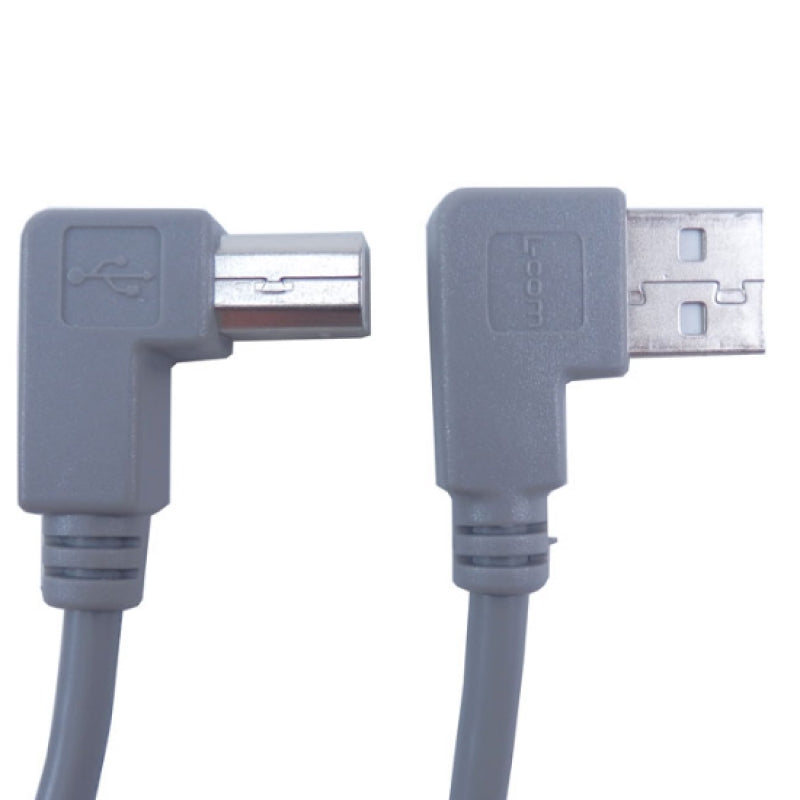 L-Com 3.0M Right Angle Male A to Male B USB 2.0 Cable CA90LA-90LB-3M