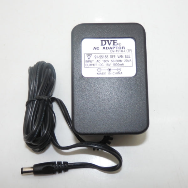 DVE 15 Volt 1 Amp Power Supply PN: DV-151AJ