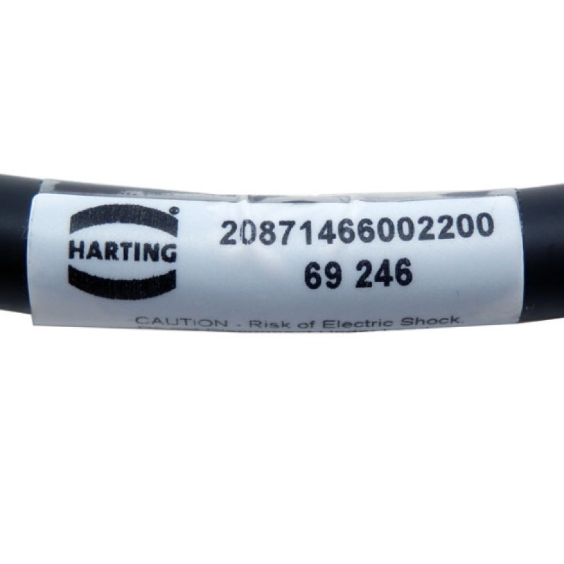 Harting Han 10E 2M 2 Lever Male to Female Right Angle Power Cable 20871466002200