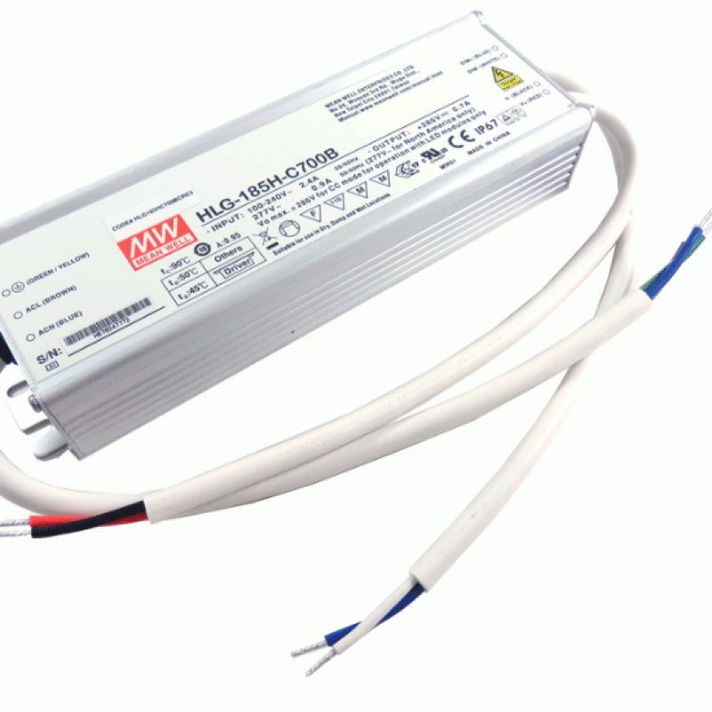 Mean Well 200W 0.7A 286V AC-DC LED Power Supply HLG-185H-C700B