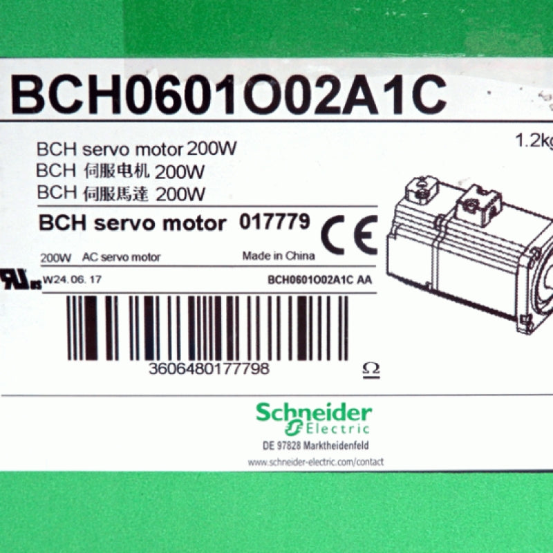 Schneider Electric 0.2kW 220V 0.64Nm 3000 RPM Servo Motor BCH0601O02A1C