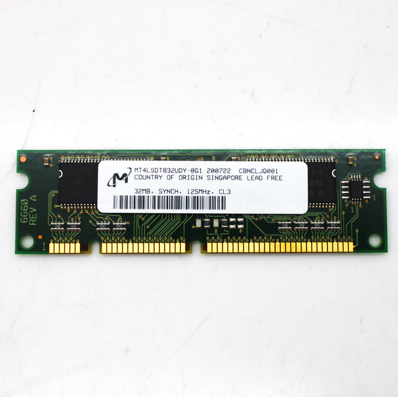 Dell / Micron 32MB SDRAM 100-Pin DIMM Module MT4LSDT832UDY PC100 PC133