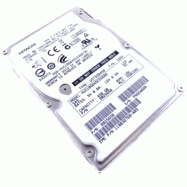 Hitachi 450GB 10K RPM SAS 6GB/s 2.5 Hard Drive HUC106045CSS600 EMC 118032768-A03