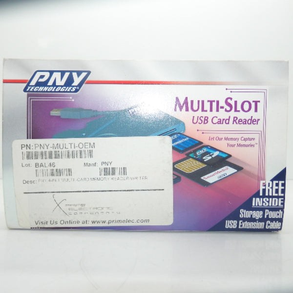 PNY 4 in 1 Multi Card Memory Reader Writer