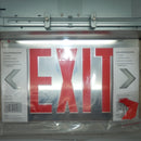 Lithonia Lighting Recessed Edgelit LED Exit Sign - Red Letters Mirrored Background