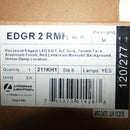 Lithonia Lighting Recessed Edgelit LED Exit Sign - Red Letters Mirrored Background