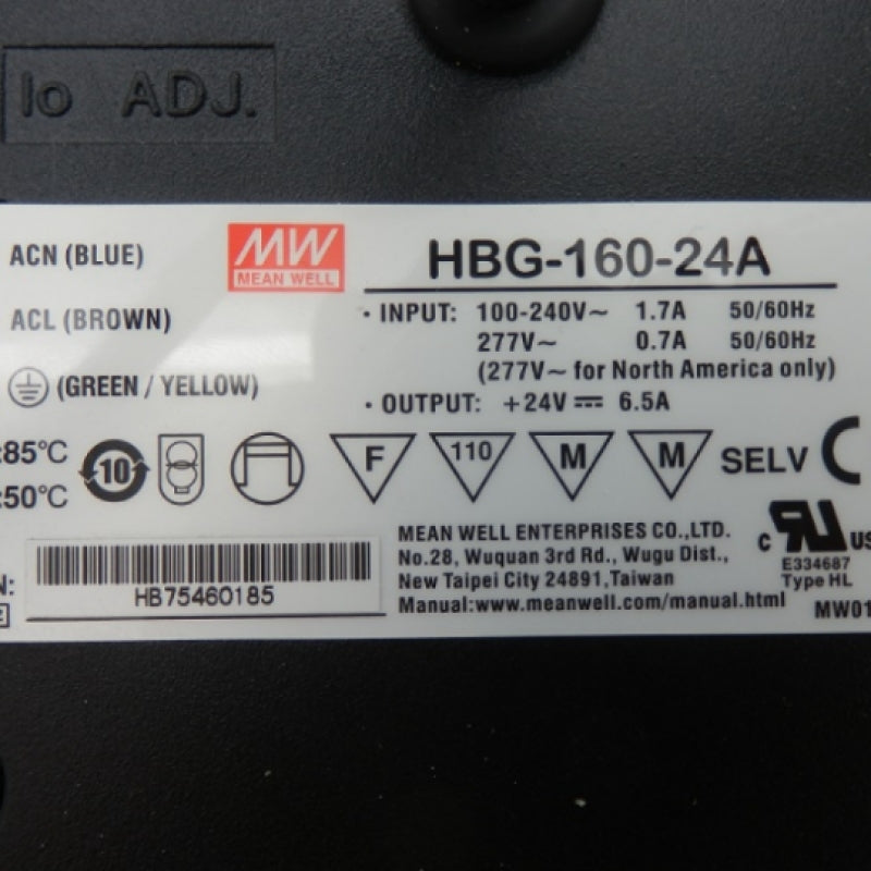 Mean Well  HBG-160-24A HBG-160 Series 160W Single Output Switching Power Supply