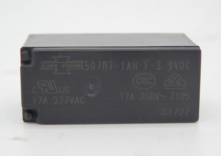 Song Chuan 9VDC 17A 277VAC General Purpose Relay 507HT-1AH-F-S