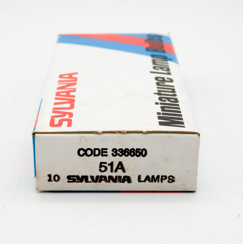 10 Pack of Sylvania 33665-0 51A Miniature Switchboard Lamps