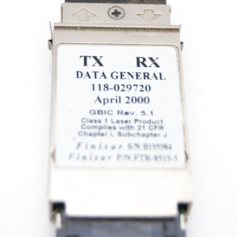 Finisar GBIC Data General 850nm Multimode Transceiver PN:118-029720
