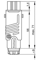 Hirschmann 932 140-106 STAK 3 N Cable Socket