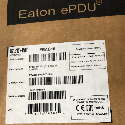 Eaton ePDU Rack Mountable Power Distribution Unit 12 AC Outlet EBAB19