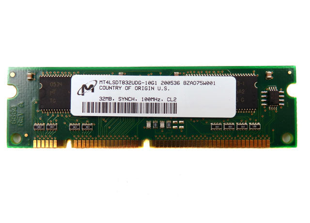 Micron 32MB PC100 100MHz  CL2 100-Pin DIMM Memory Module MT4LSDT832UDG-10G1