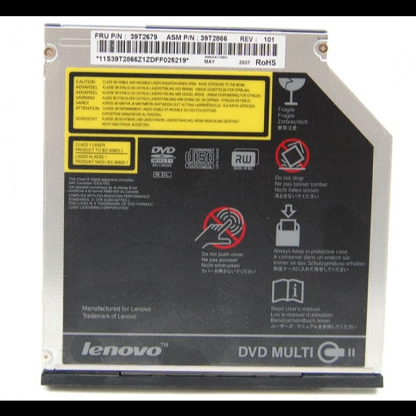 Lenovo ThinkPad T60 T61 Z60 8x Ultrabay Super Multi-Burner DVD-RW Drive 39T2679