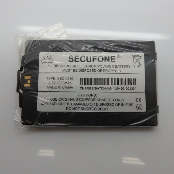 Secufone Type SEC-0210 4.2V 1900mAh Lithium Polymer Battery