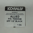 Ico-Rally 0.5" Polyester Flame Retardant Expandable Sleeving XPF 1/2" BLACK