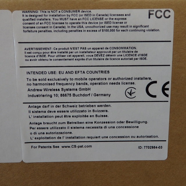 CommScope NODE A Modem for GSM Systems 7572585 – Primelec