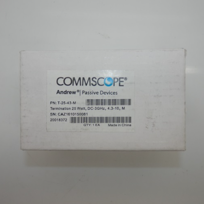 Commscope 25W Termination Load 0-3000MHz T-25-43-M