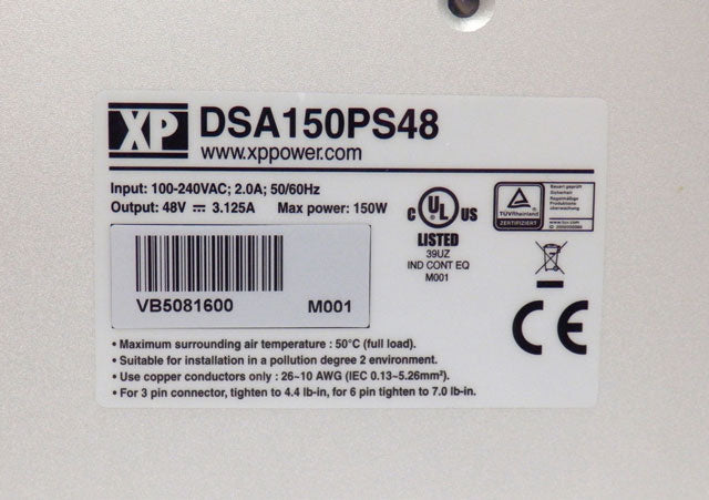 XP Power 48V 150 W AC/ DC Converter DSA150PS48