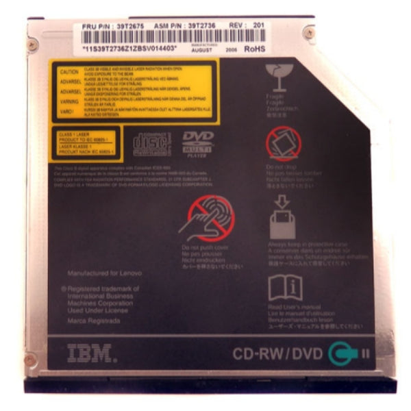 IBM Lenovo ThinkPad T40 T41 T42 T43 CD-RW / DVD Combo Drive 39T2675