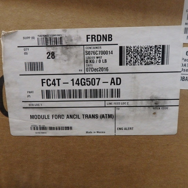 Ford Control Module ATM H567 FC4T-14G507-AD