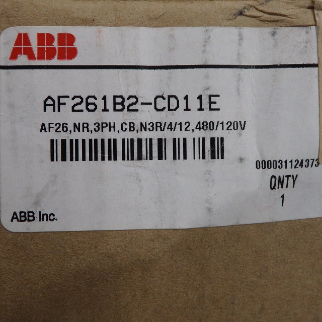 ABB AF261B2-CD11E Drain Adapter; SS; AF26; NR; 3PH; CB; N3R/4