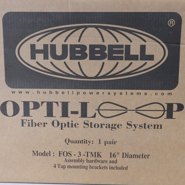 Hubbell FOS-3-TMK 16" Diameter Opti-Loop Fiber Optic Storage System - 1 Pair