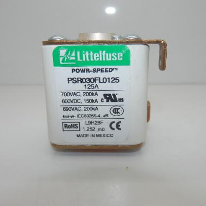 Littlefuse Powr-Speed PSR Series 125A High Speed Square Body Fuse PSR030FL0125