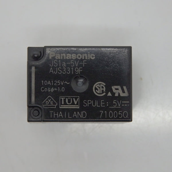 Panasonic 10A 5V 4-Pin SPST General Purpose Relay JS1A-B-5V-F