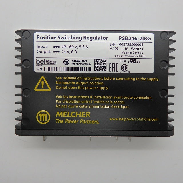 Bel Power Solutions 24V 6A Screw Mount Switching Regulator PSB246-2IRG