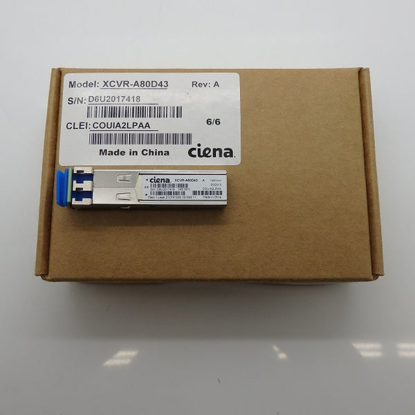 Ciena Original XCVR-A80D43 1000Base-CWDM SMF 1430nm 80km LC SFP Transceiver