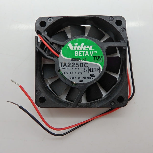 Nidec BETA V TA225DC 12VDC 0.17A 60x60x15mm 2-Wire Cooling Fan H34587-55