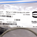 HARTING 09454521940 IEEE 1394 USB 2.0 Mini-B -A coupler with 0.5m cable